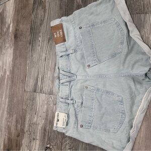 Free People Light Blue Denim Shorts